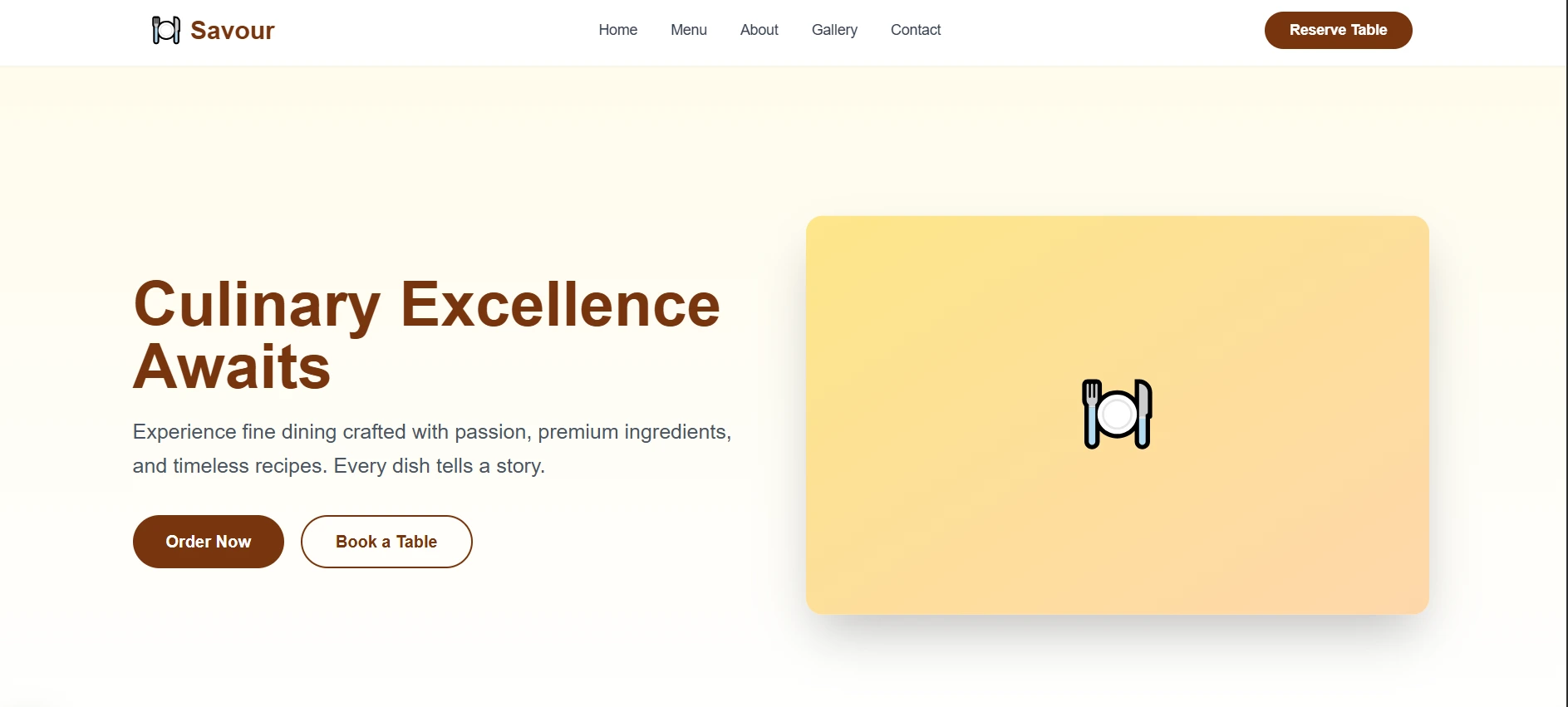 restaurant template