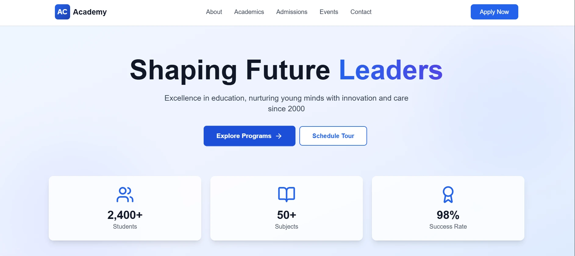 School template